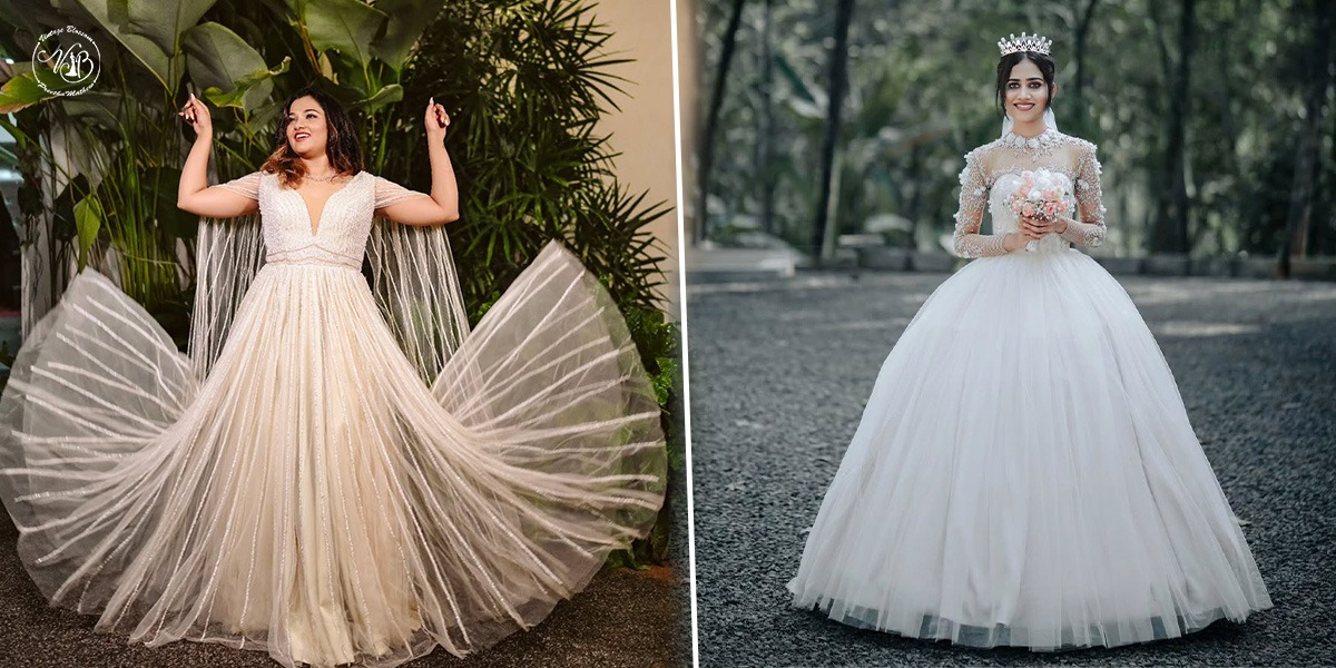 a line vs ball gown wedding dress Leg Slit Ballgown Wedding Dress with Long Beautiful Train main image 1